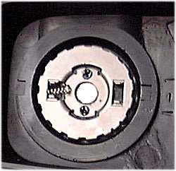 control dial with screws