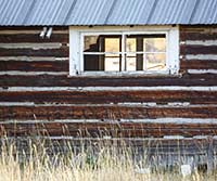 A window in the Sandage homestead, Lake County, Montana, U.S.