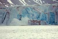 Calving glacier, Svalbard, Norway