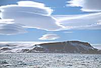 Sky and sea ice, Hinlopen Strait, Svalbard, Norway